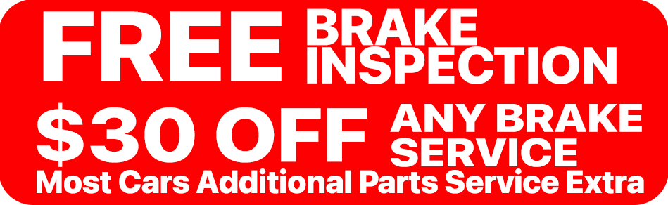 Brake inspection coupon at Mission Automotive and Smog